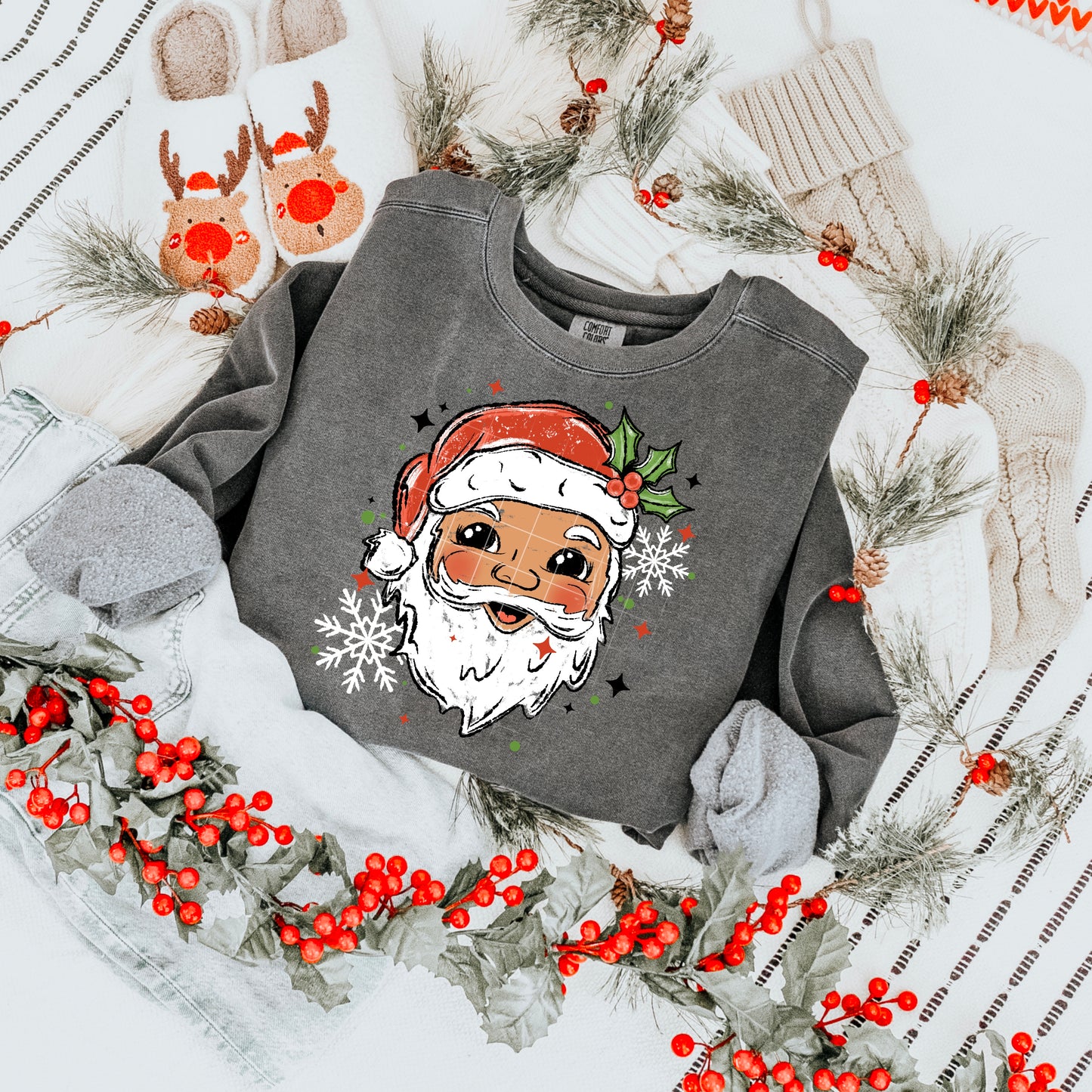 Santa Lighter Skin Tone-Ready to Press Transfer