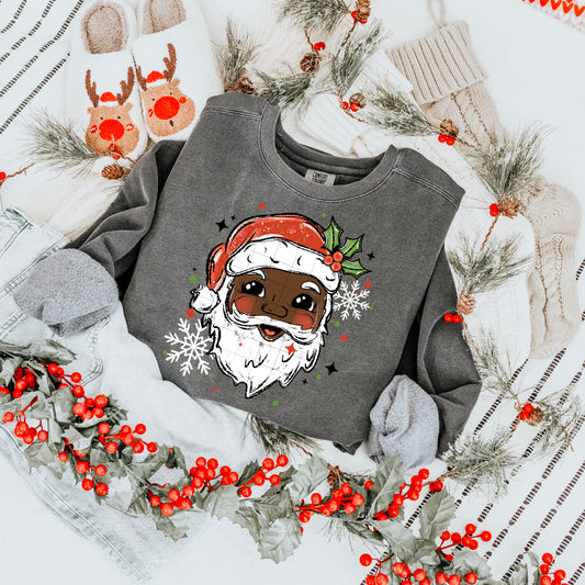 Santa Darker Skin Tone-Ready to Press Transfer
