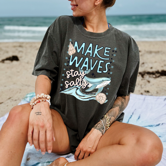 Make Waves Stay Salty-Ready to Press Transfer
