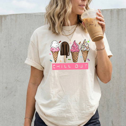 Chill Out Ice Cream-Ready to Press Transfer