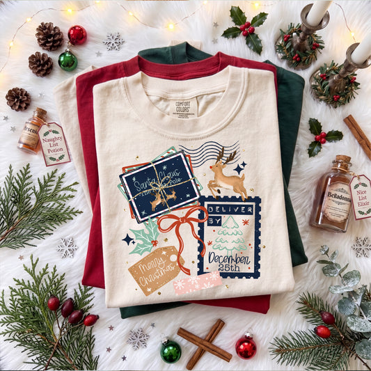 Christmas Postage-Ready to Press Transfer