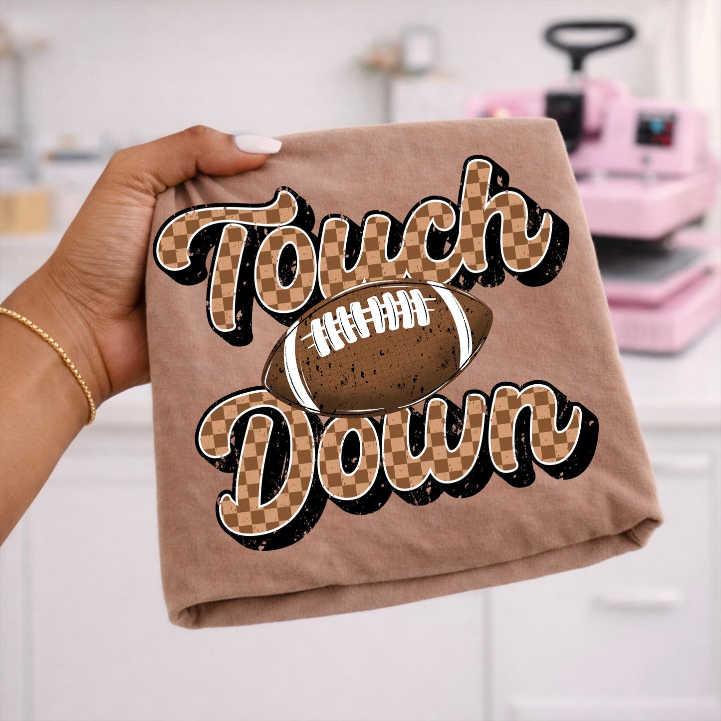 Touchdown Checker-Ready to Press Transfer