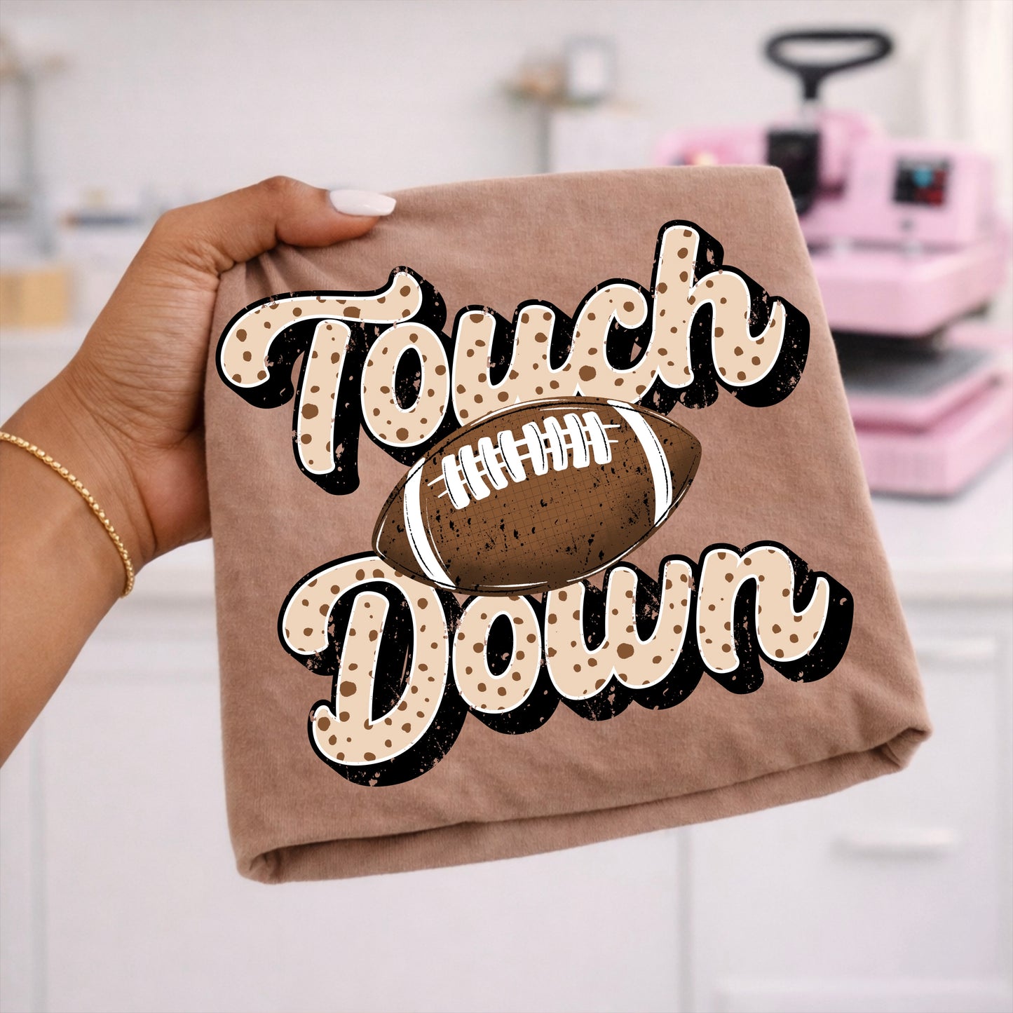 Touchdown Polka Dots-Ready to Press Transfer