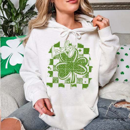 Lucky Distressed Green-Ready to Press Transfer