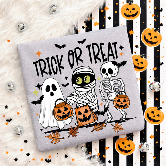 Trick or Treat Black-Ready to Press Transfer