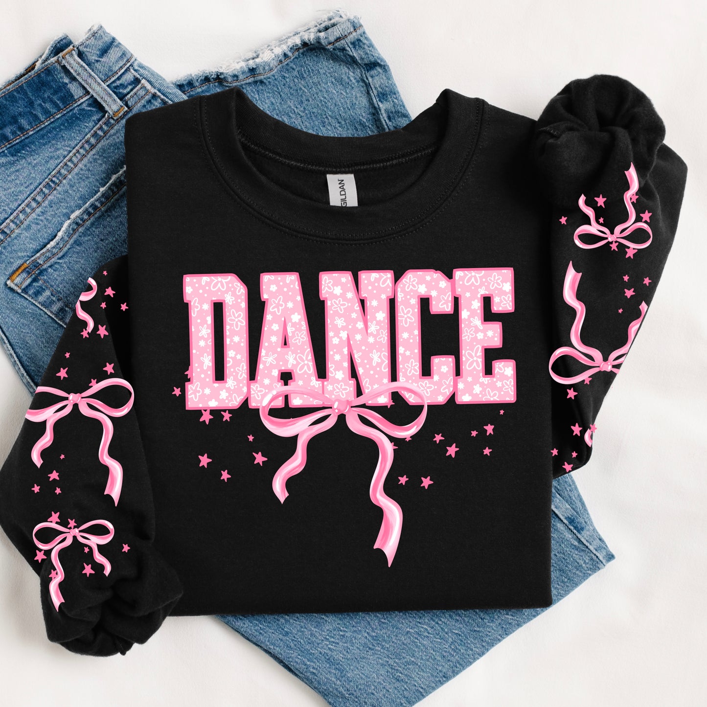 Dance Bow-Ready to Press Transfer