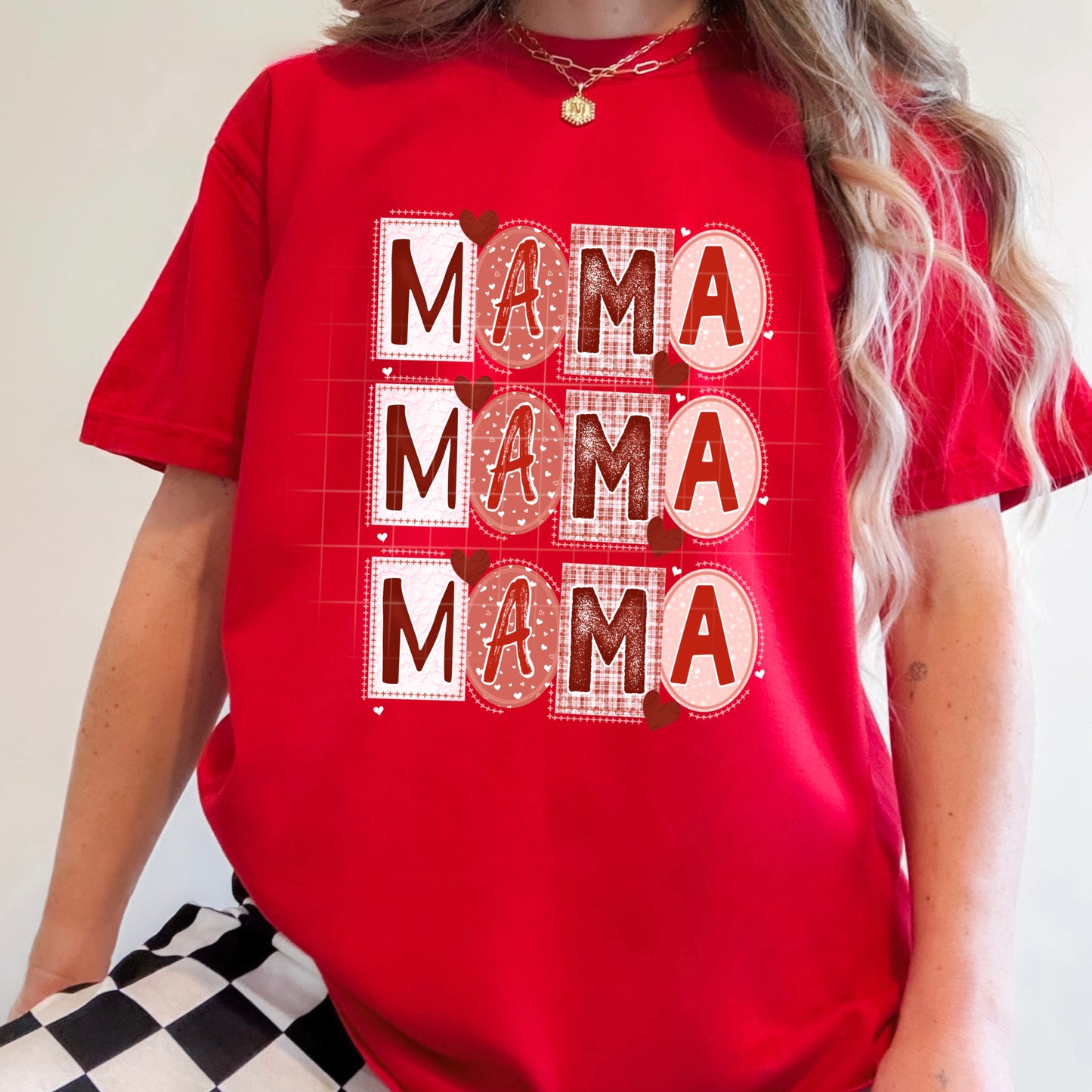 Mama Mixed Fonts Stacked-Ready to Press Transfer