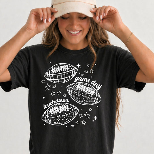 Football Lace Single Color White-Ready to Press Transfer