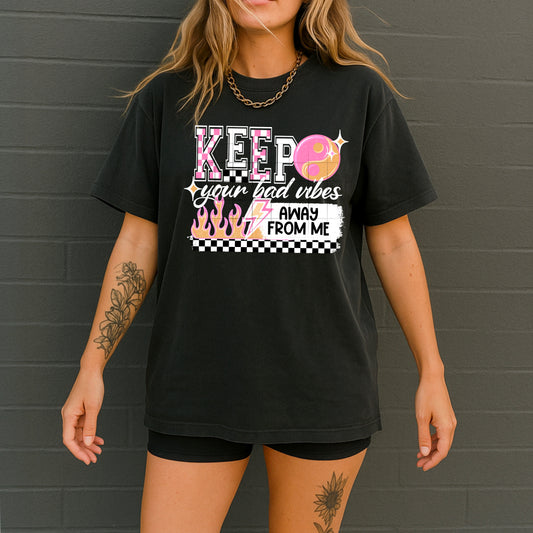 Bad Vibes white-Ready to Press Transfer