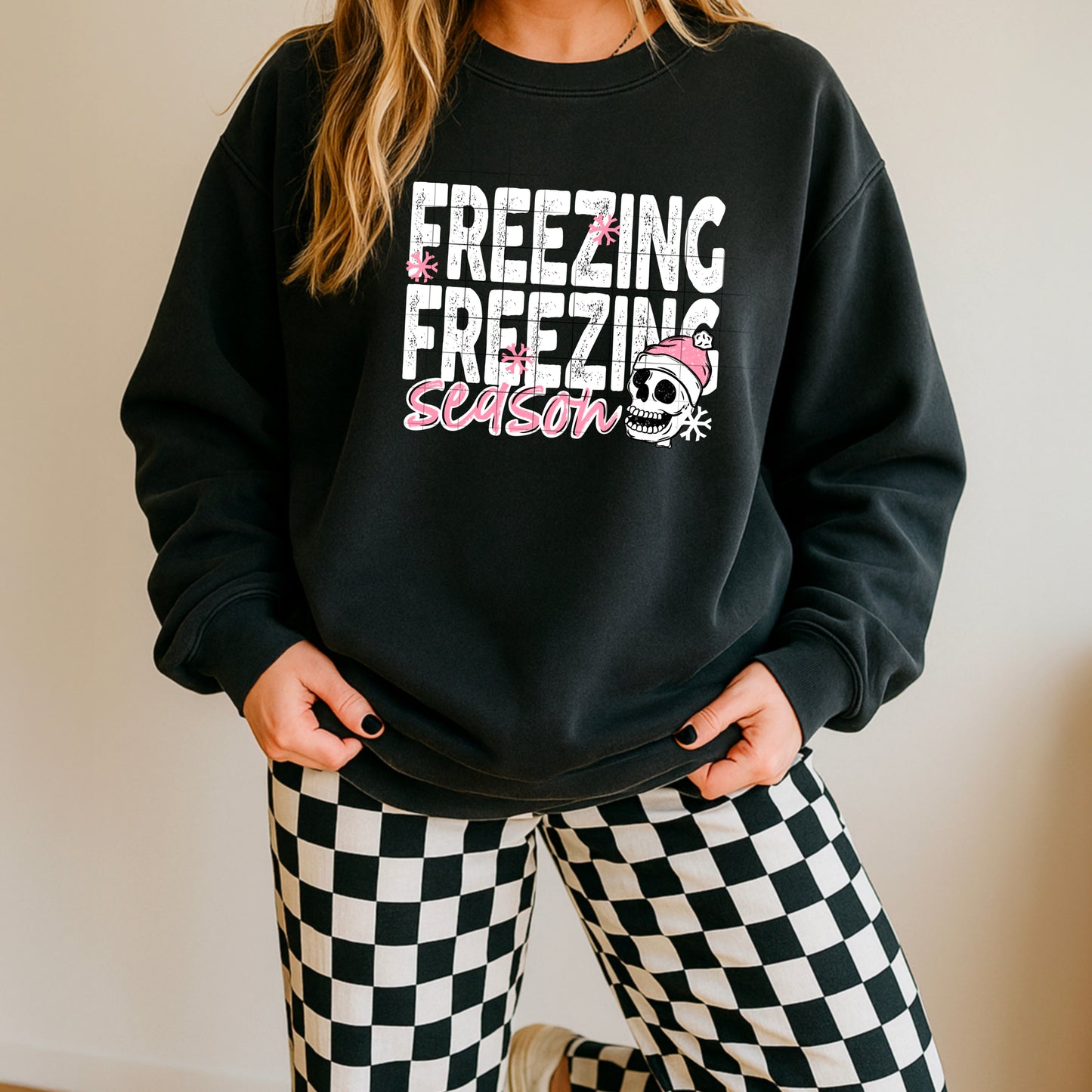 Freezing Freezing Season white-Ready to Press Transfer
