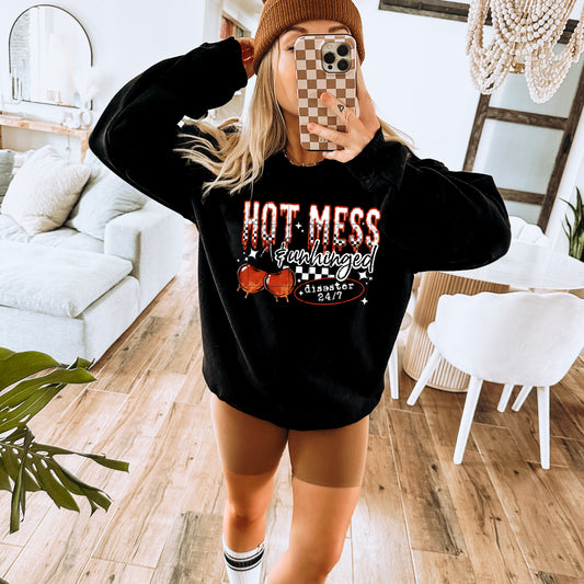 Hot Mess Unhinged white-Ready to Press Transfer