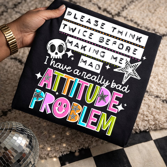 Attitude Problem White-Ready to Press Transfer