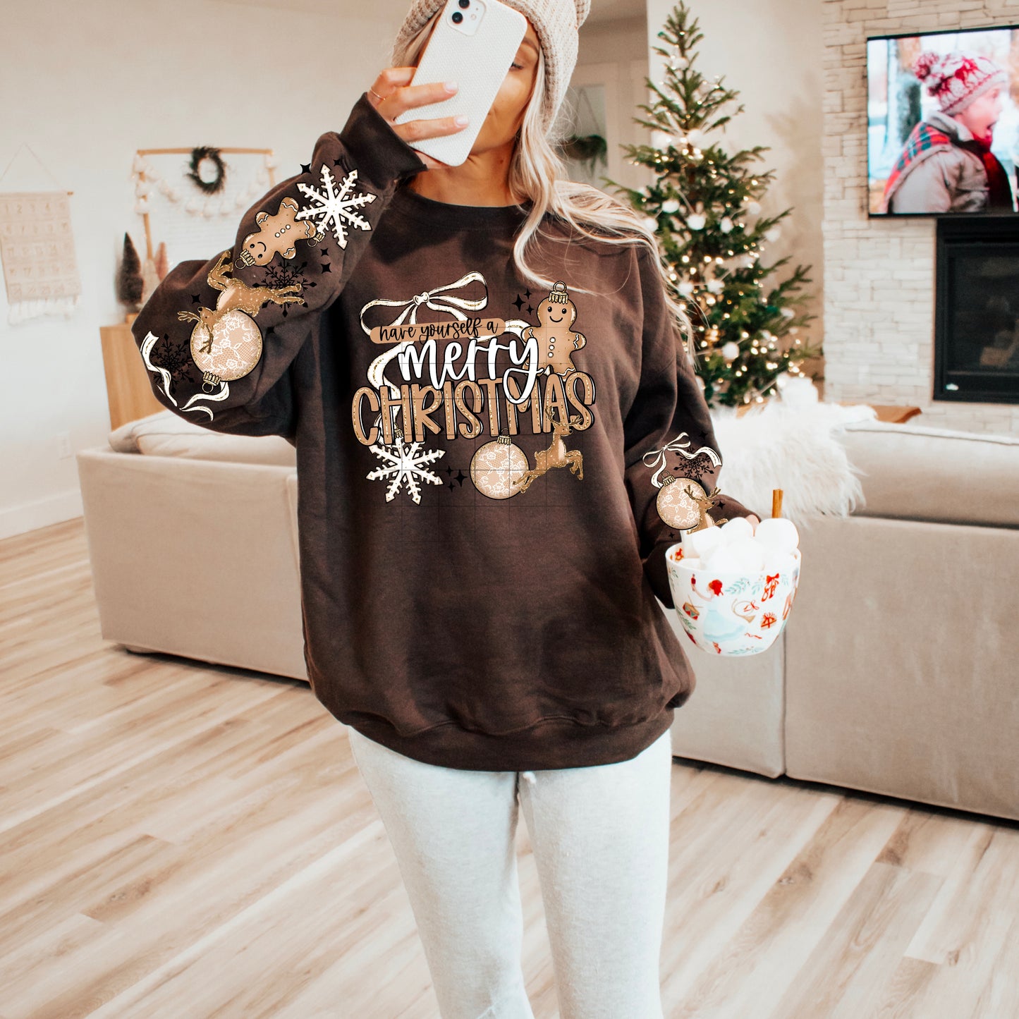 Merry Little Christmas Horizontal-Ready to Press Transfer