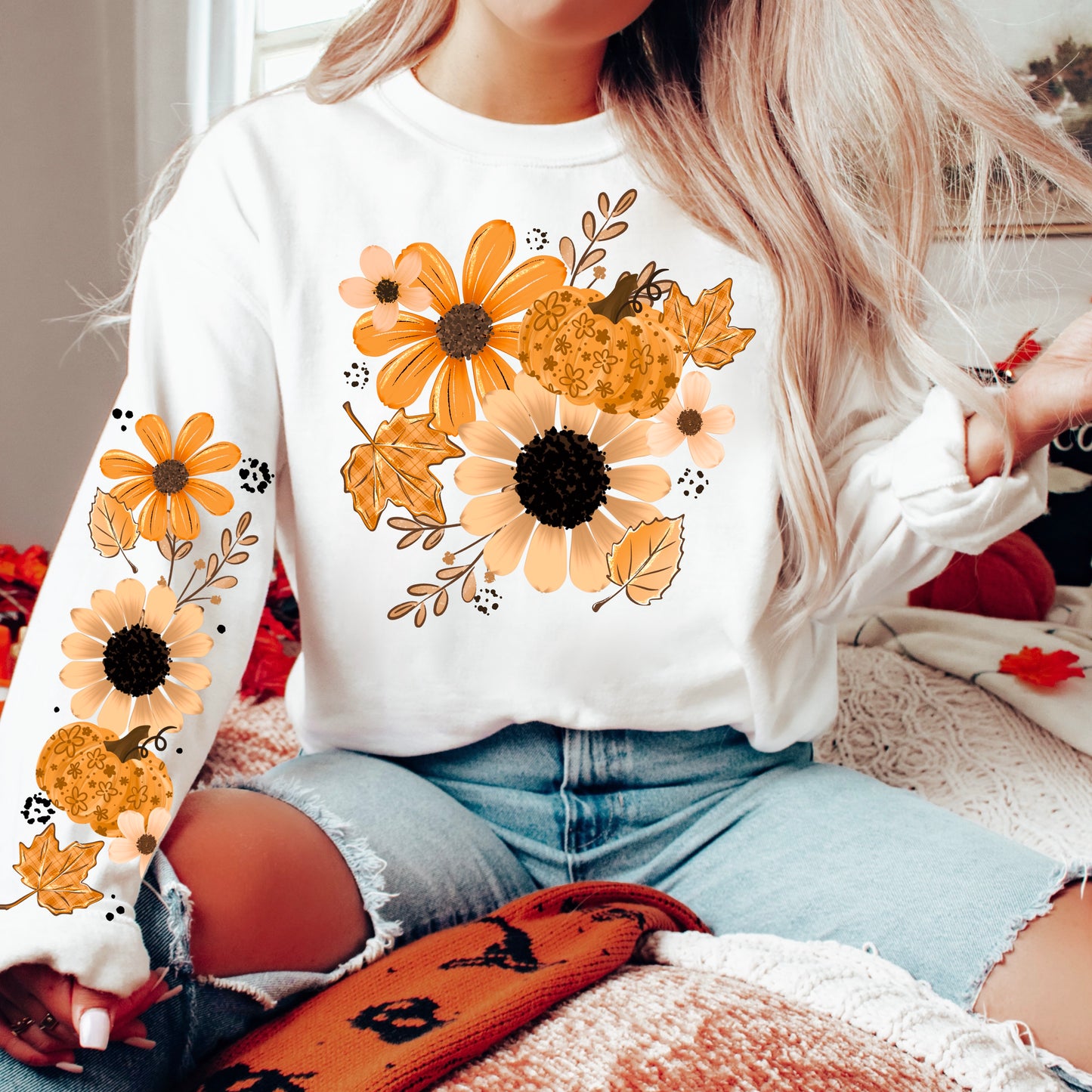Fall Florals-Ready to Press Transfer