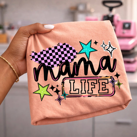 Mama Life Colorful-Ready to Press Transfer