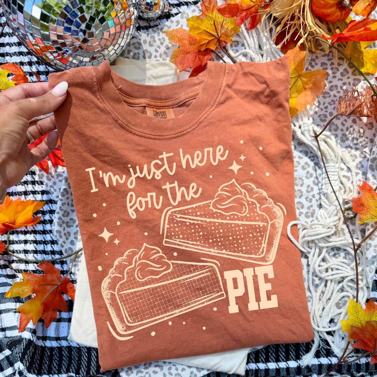 Here for the Pie Tan-Ready to Press Transfer