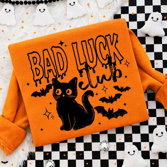 Bad Luck Club Black-Ready to Press Transfer