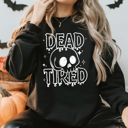 Dead Tired White-Ready to Press Transfer