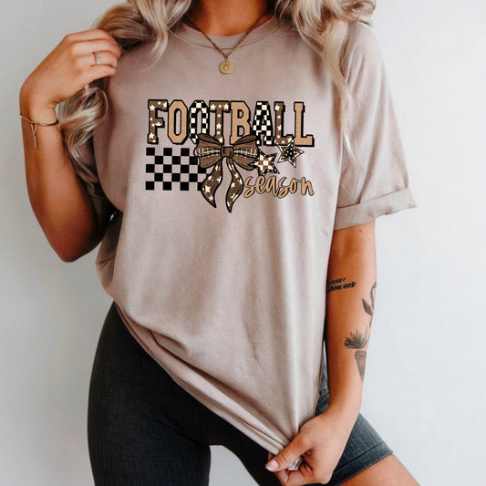 Football Season Bow-Ready to Press Transfer
