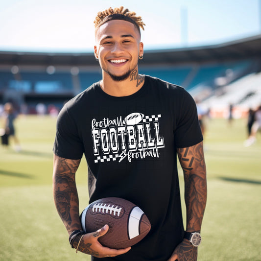 Football Single Color White-Ready to Press Transfer