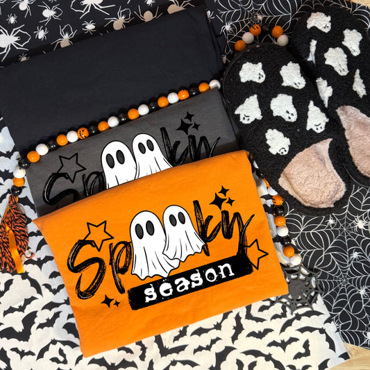 Spooky Season Ghosts Blacks-Ready to Press Transfer