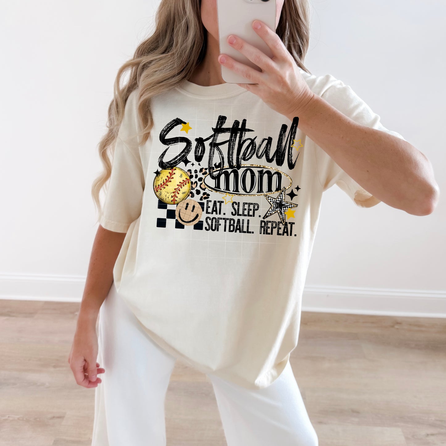 Eat Sleep Softball-Ready to Press Transfer