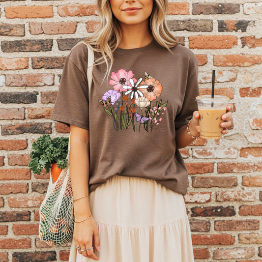 Wildflowers No Words-Ready to Press Transfer