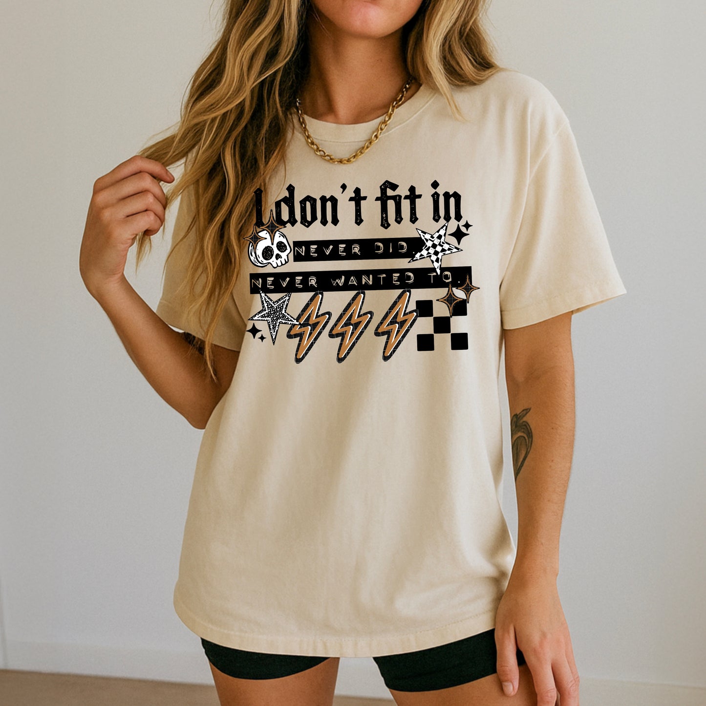 Don't Fit in Black-Ready to Press Transfer
