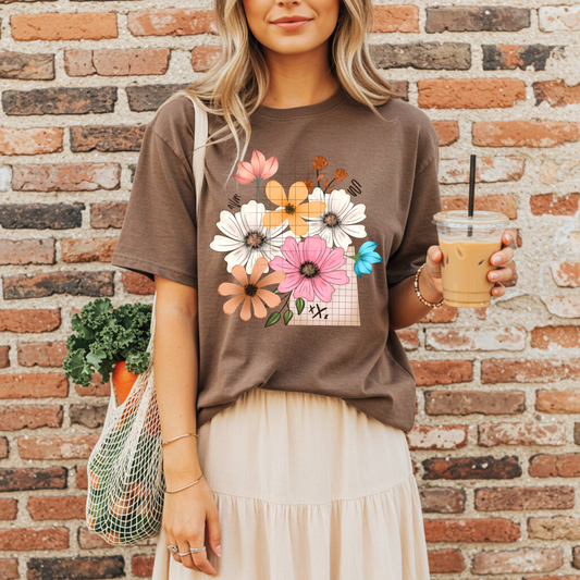 Flower Cluster-Ready to Press Transfer