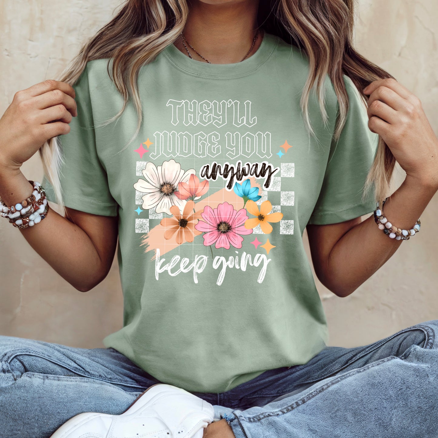 They'll Judge You Anyway White Words-Ready to Press Transfer