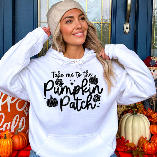 Take Me to the Pumpkin Patch Single Color Black-Ready to Press Transfer