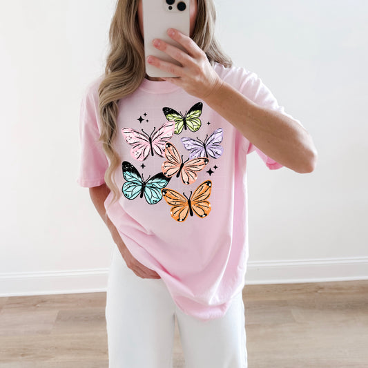 Colorful Butterflies-Ready to Press Transfer