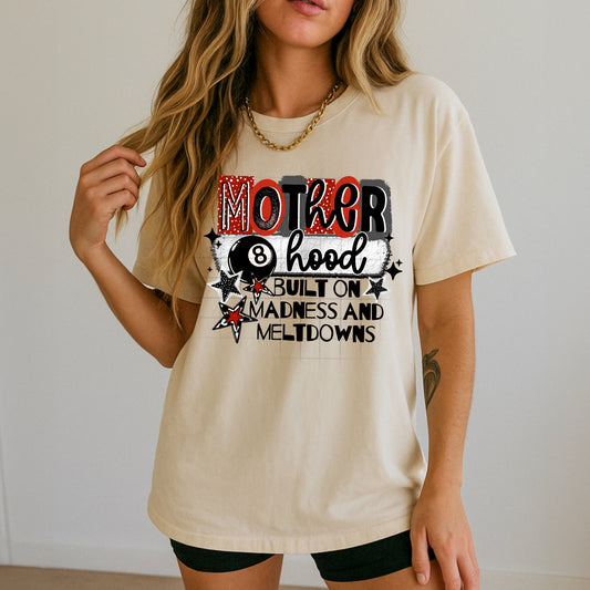 8 Ball Motherhood Madness black-Ready to Press Transfer