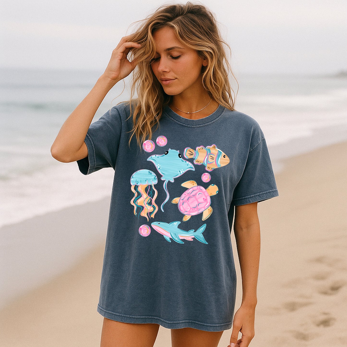 Sea Creatures-Ready to Press Transfer