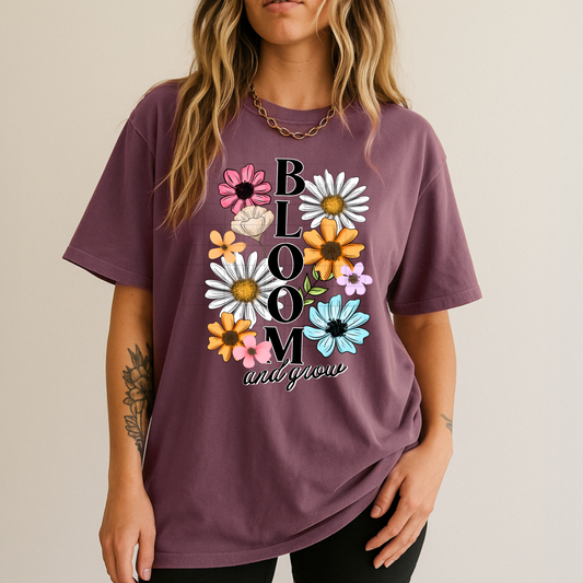 Bloom Floral-Ready to Press Transfer
