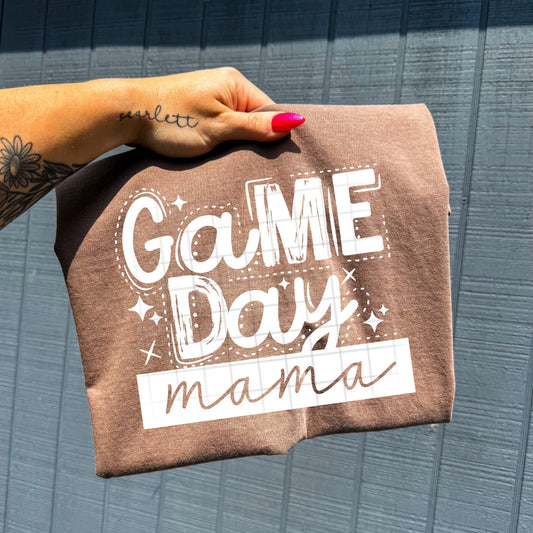 Gameday white Single Color-Ready to Press Transfer