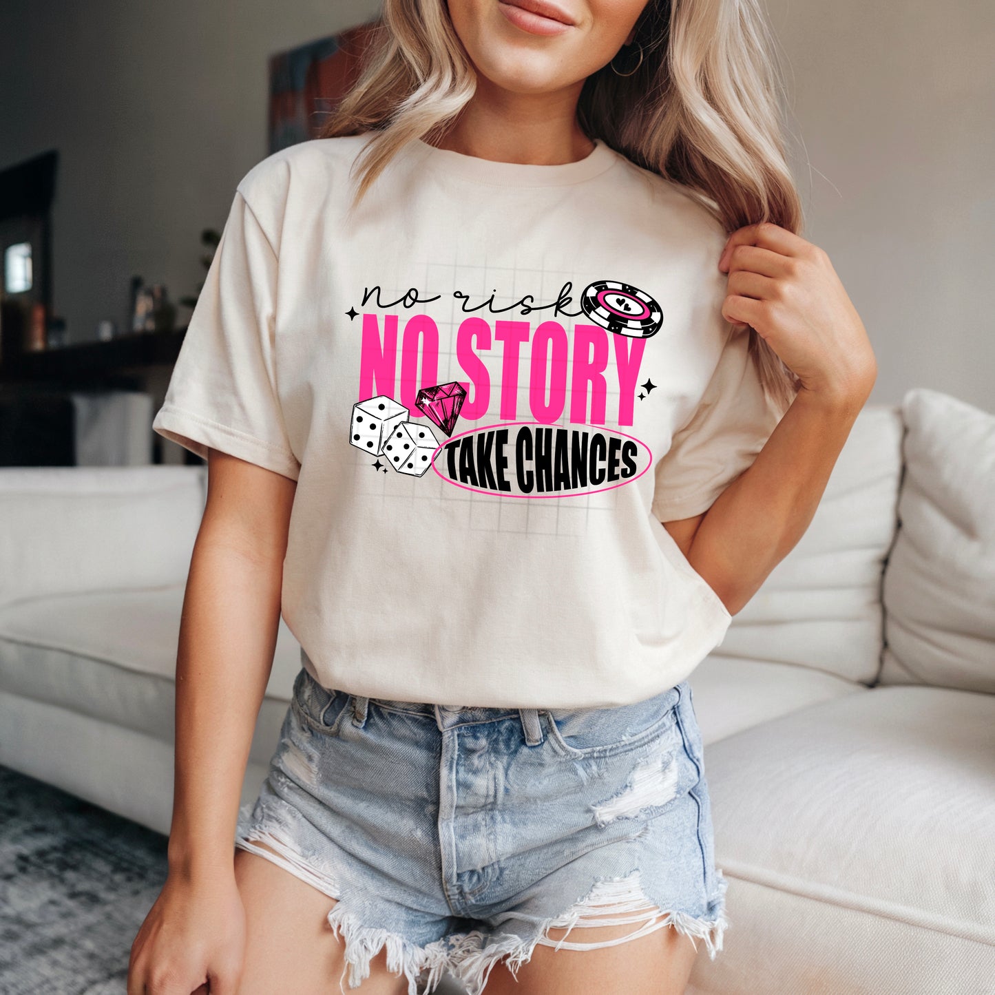 Take Chances black-Ready to Press Transfer