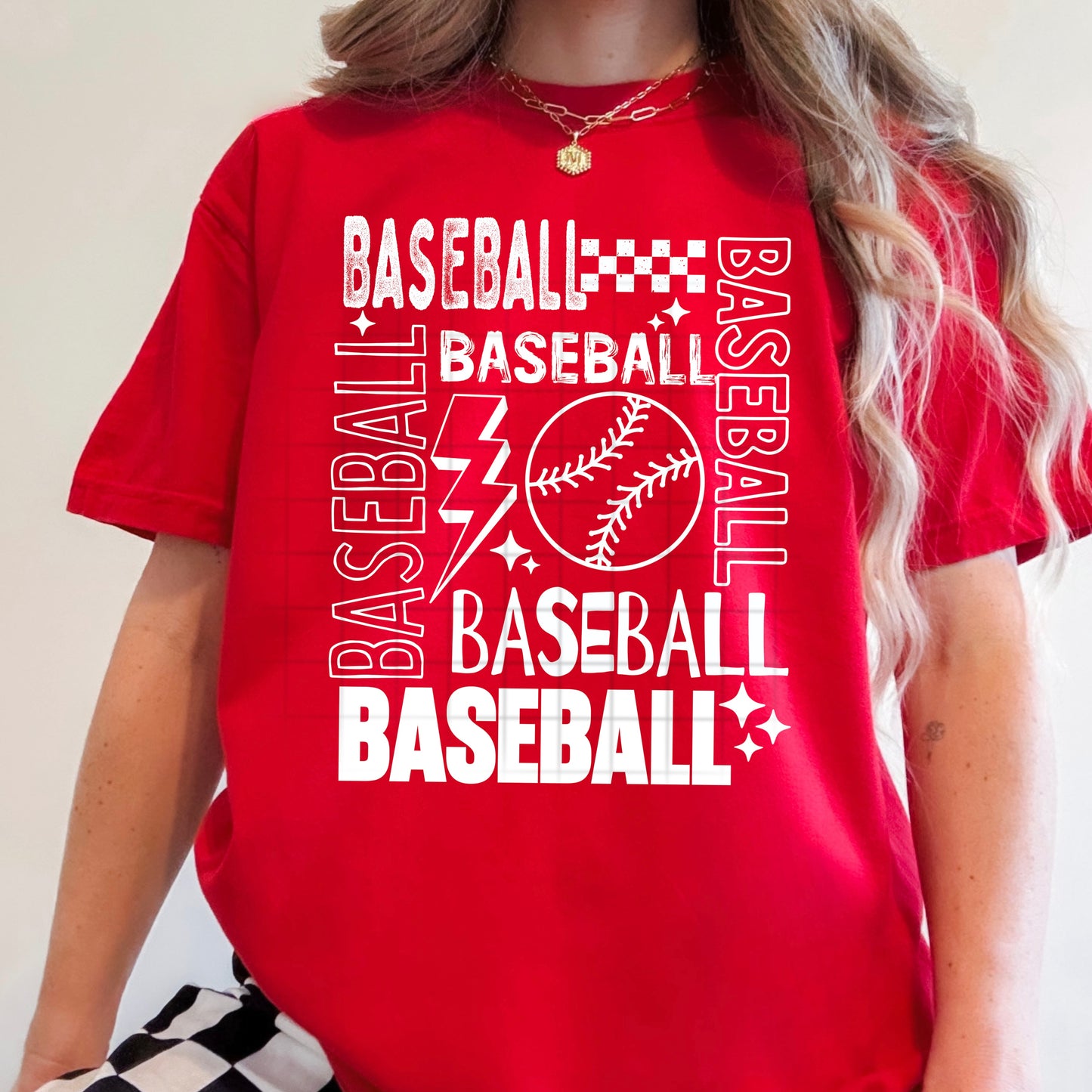 Baseball Single Color white-Ready to Press Transfer