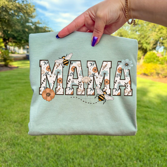 Mama Floral-Ready to Press Transfer