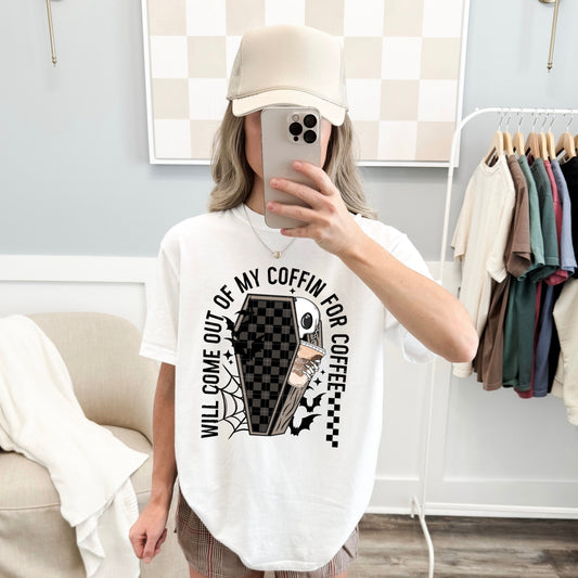 Coffin Coffee-Ready to Press Transfer
