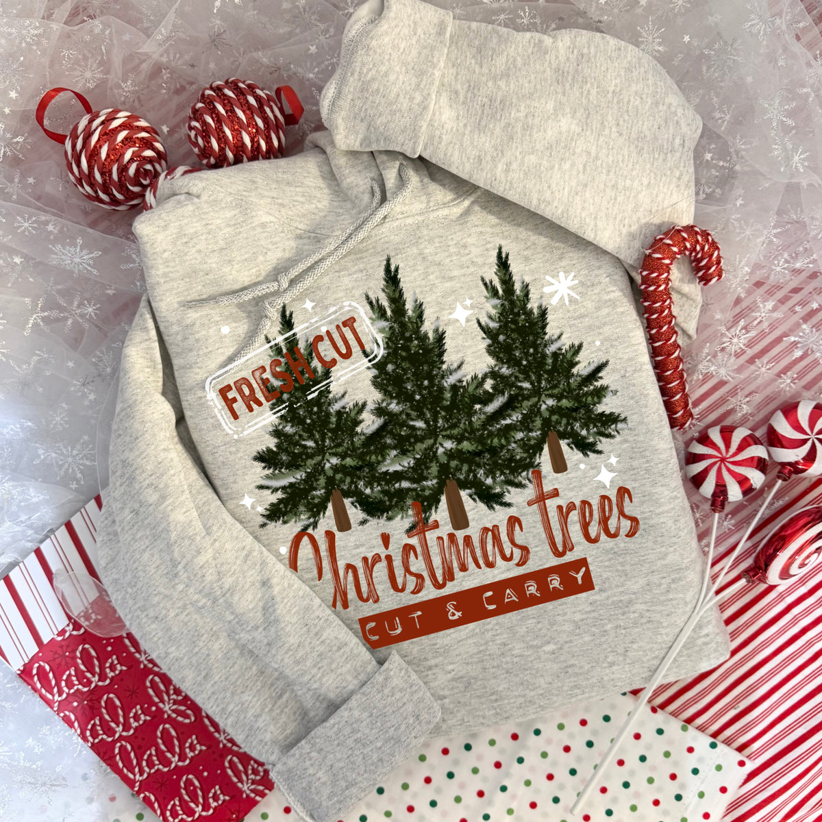 Fresh Cut Christmas Trees-Ready to Press Transfer