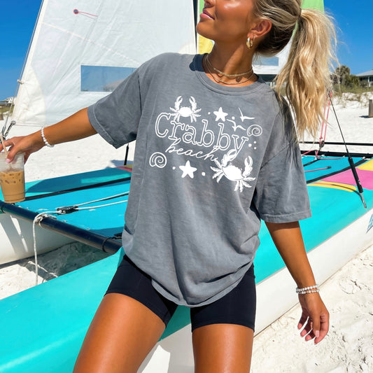 Crabby Beach White-Ready to Press Transfer