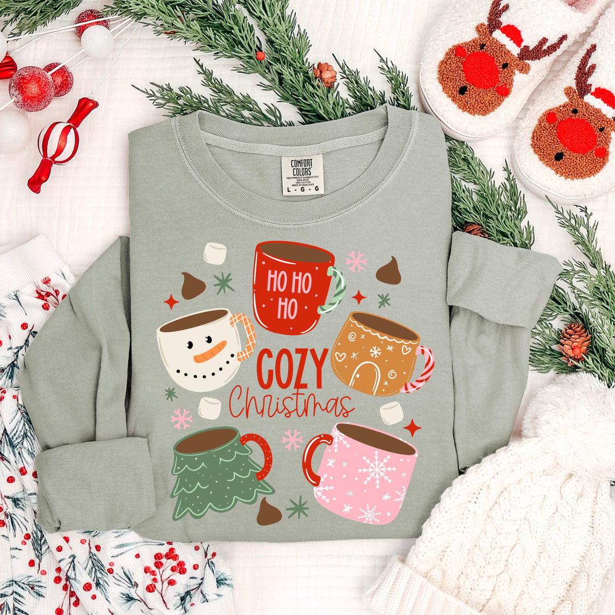 Cozy Christmas Mug Seamless-Ready to Press Transfer