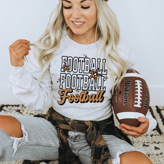 Football Stacked black-Ready to Press Transfer