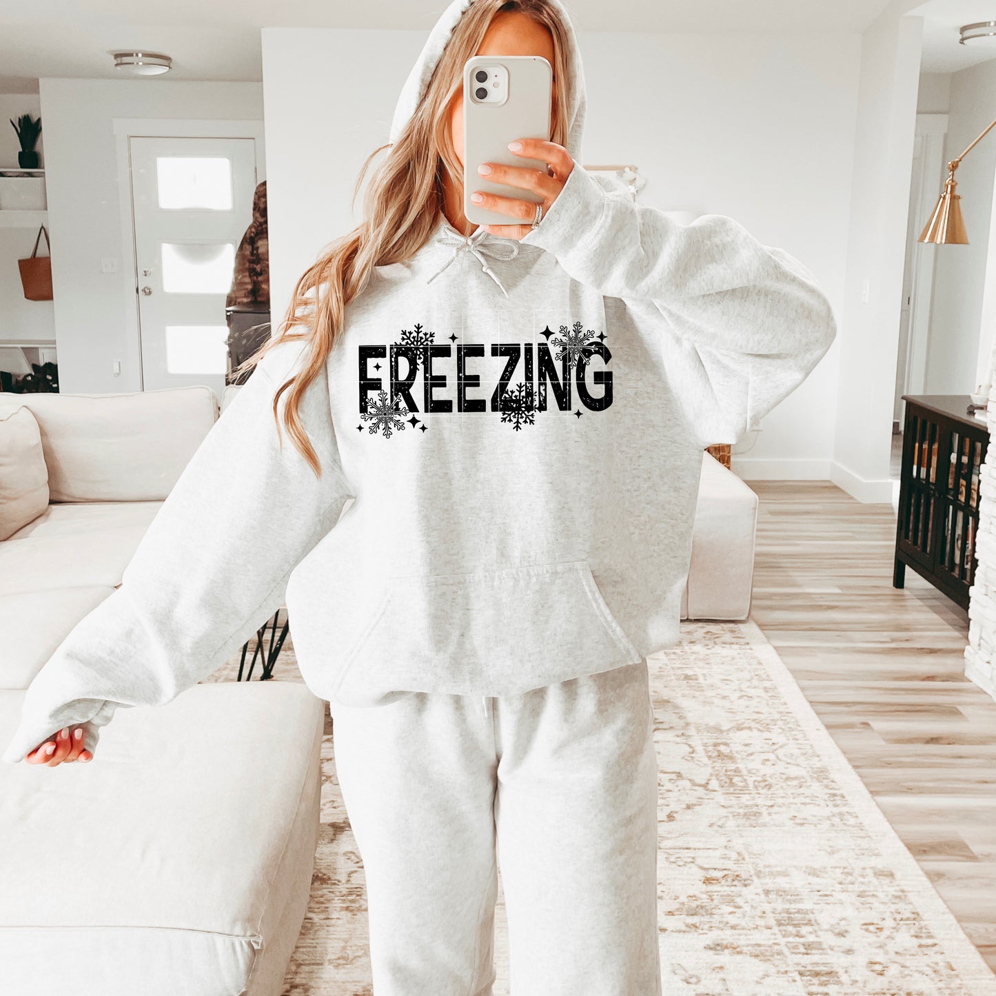 Freezing Long Single Color Black-Ready to Press Transfer