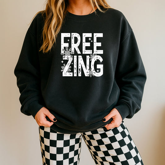 Freezing Stacked Single Color White-Ready to Press Transfer
