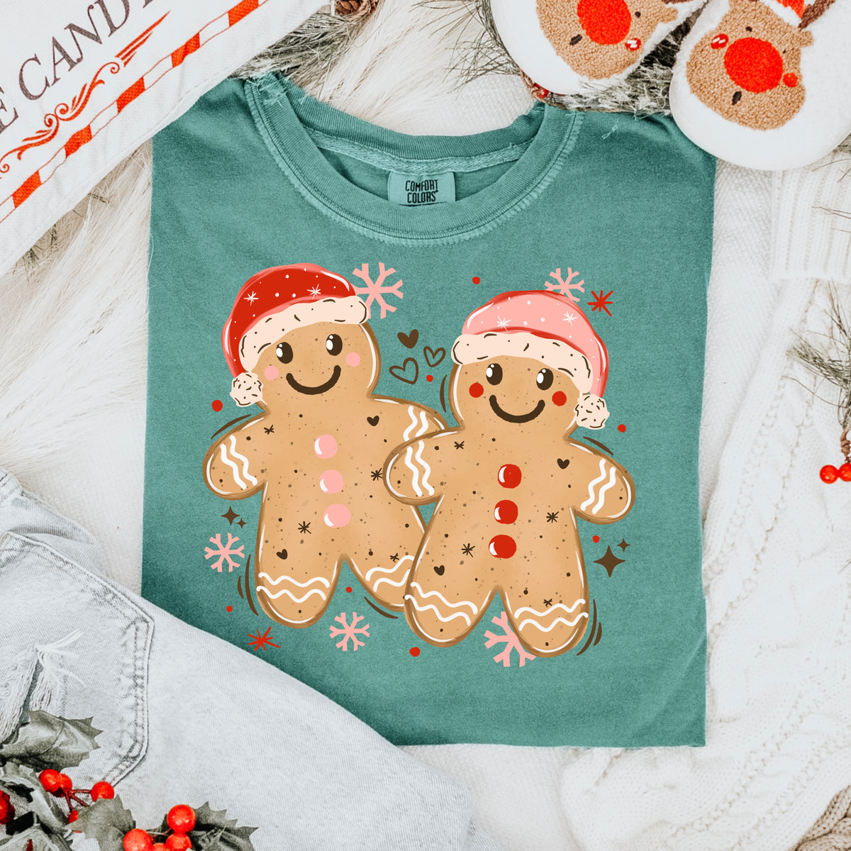 Gingerbread Boy & Girl-Ready to Press Transfer