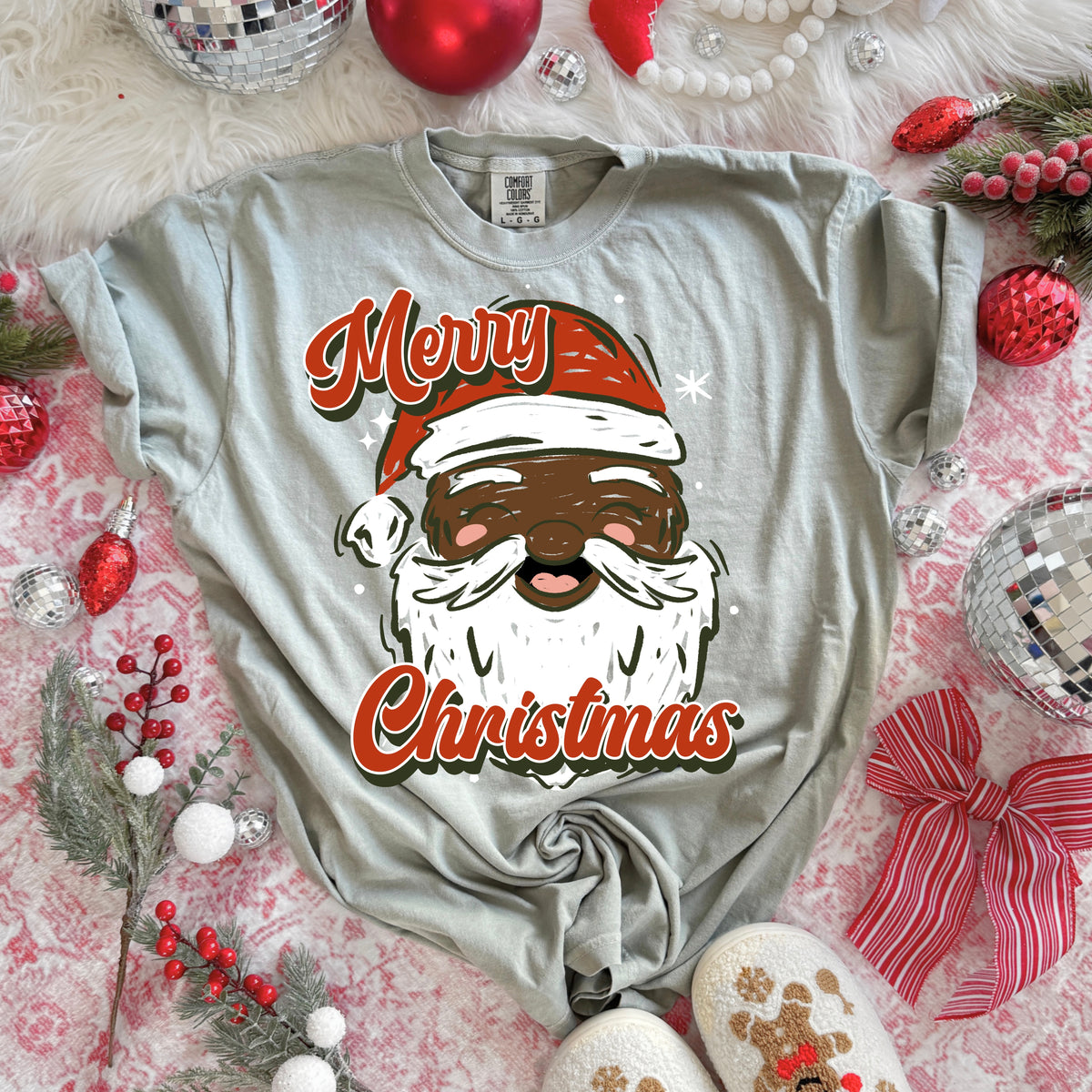 Sketch Santa Darker Skin Tone-Ready to Press Transfer