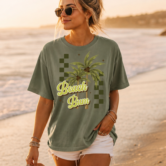 Beach Bum Palm Trees-Ready to Press Transfer