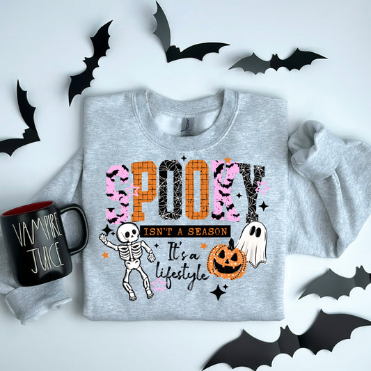 Spooky Is a Lifestyle Black-Ready to Press Transfer